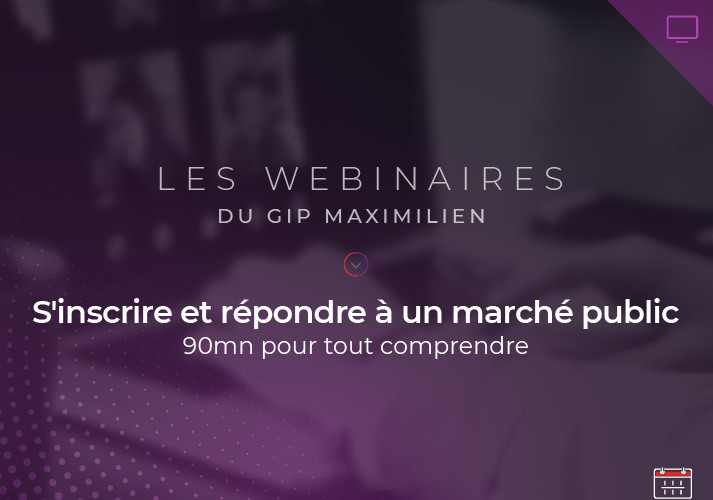Entreprises : participez à un webinaire "créer un profil et répondre à un marché public" le 12 janvier 2023 à 10h30
