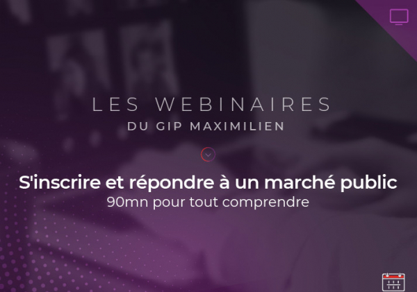 Entreprises : participez à un webinaire  "créer un profil et répondre à un marché public"